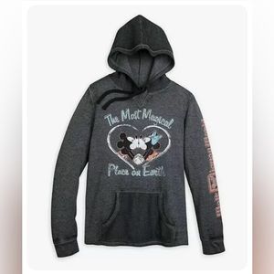 Disney Parks Mickey and Minnie Most Magical Place Hoodie Shirt